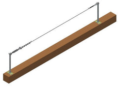 Linea Vita 8m base piana H40cm e H60cm CSC Edilizia 602C-8M-612-8M-612C-8M