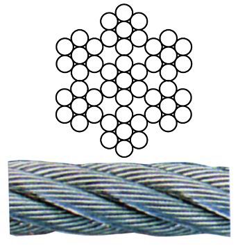 Vigor Fune Acciaio Inox 49 Fili Rotolini 10 M Dia. 2 Mm