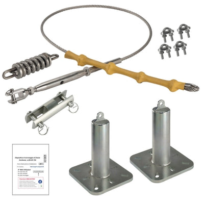 121250 KIT LINEA VITA BASIC - DPI e Sicurezza - Neri