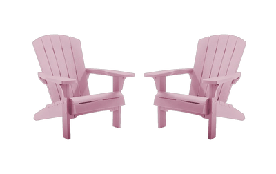 Alpine Adirondack Chair, Set of 2 - Old Pink Keter