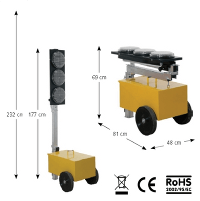 Sisas Impianto Semaforico Mobile a Led