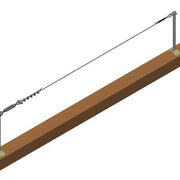 604C-8M - 614-8M - 614C-8M-1 Línea de vida de 8 m doble pendiente H40cm y
