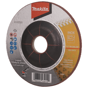 A-80640 Disco abrasivo 115x6mm, metallo, inox Makita