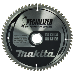 B-33299 Lama per sega circolare Specialized T.C.T., 216x30mm - 64T