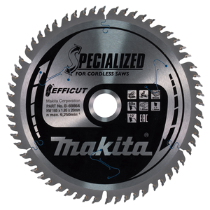 B-69864 Lama Efficut T.C.T., 165x20mm, 60T Makita