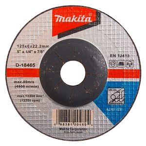 D-18465 Disco abrasivo a centro depresso per metallo Ø 125mm Makita