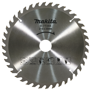 D-77344 Lama TCT legno/general 40 denti Makita