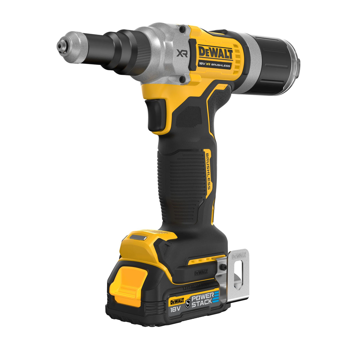 Remachadora SIN ESCOBILLAS XR de 18 V y 6,3 mm - 2 X POWERSTACK G-Class