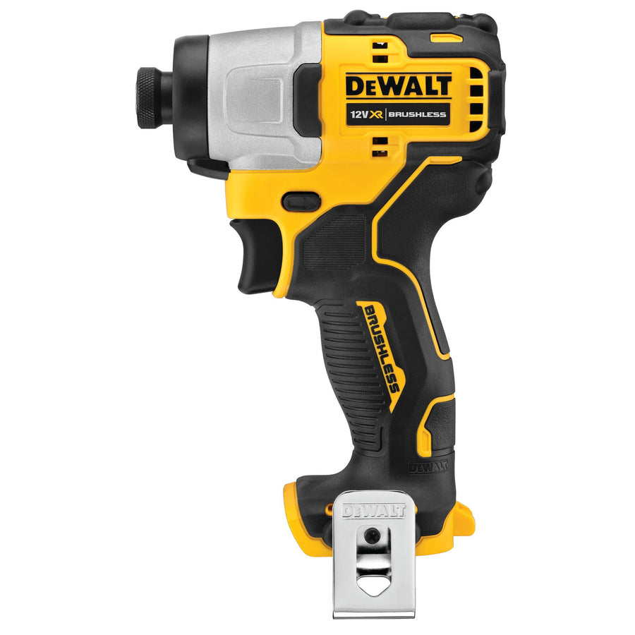 Atornillador de impacto compacto 12V con portapuntas de 1/4" - solo cuerpo