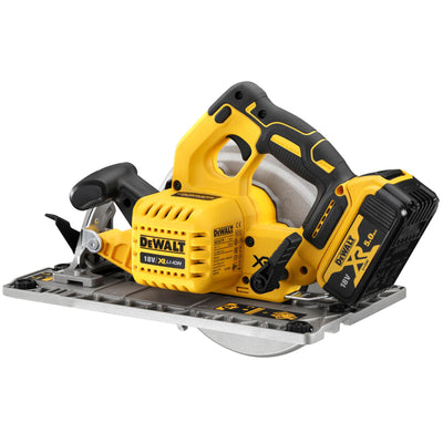 Sega Circolare 18V motore brushless con scarpa compatibile con guide DeWalt