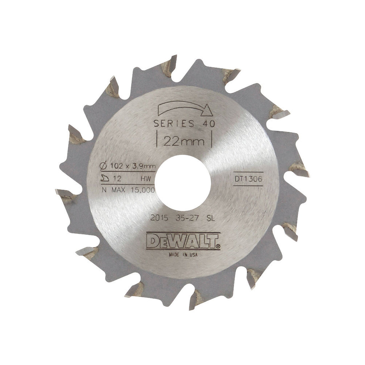 Lame per elettrofresatrice per linguette DeWalt DT1306-QZ