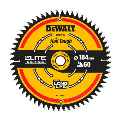 LAME ELITE TRONCATRICE A BATTERIA DCS365 184 X 16 X 60 denti - forma DeWalt