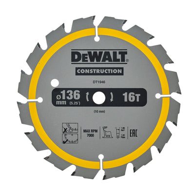 Hojas específicas para Sierra Circular a Batería DT1946-QZ DeWalt