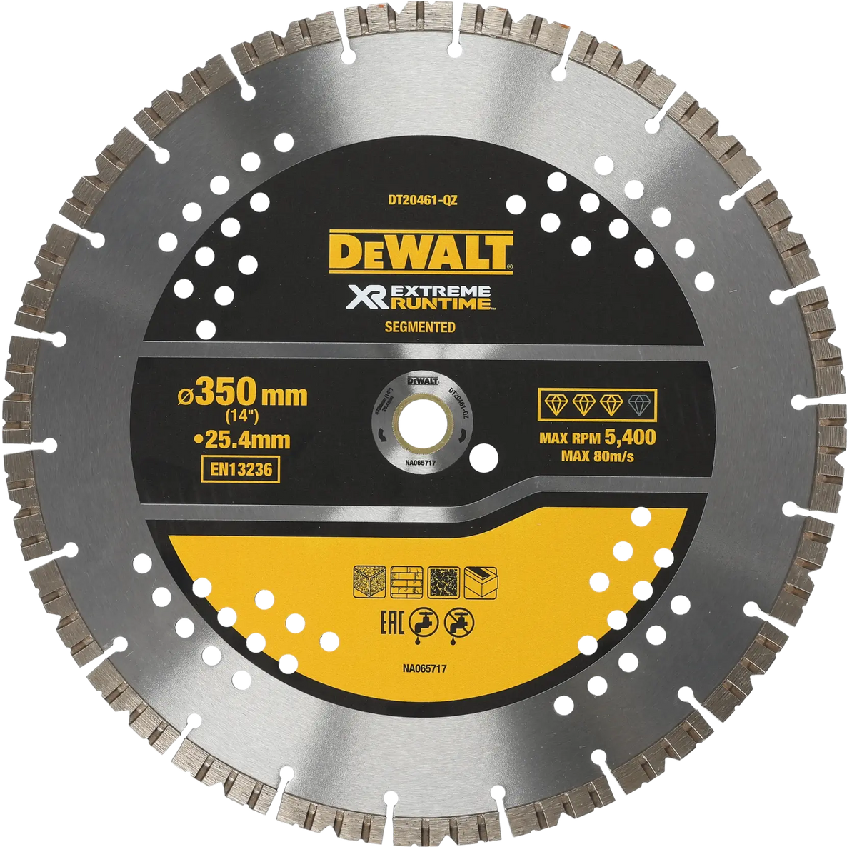 Disco Diamantato EXTREME 355mm - Utilizzo generico DeWalt DT20461-QZ