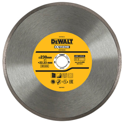 Dischi sinterizzati a corona continua per taglio di piastrelle DT3738-XJ DeWalt