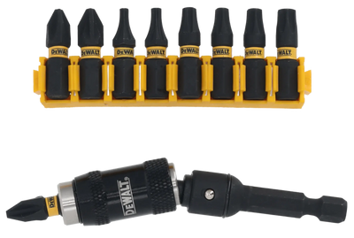 Set 10 pezzi Inserti Impact Torsion e porta inserti pivotale DT70518T-QZ DeWalt