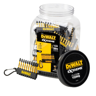 Portachiavi con 10 inserti Torx misti 57 mm Impact Ready FLEXTORQ DeWalt DT7275-QZ