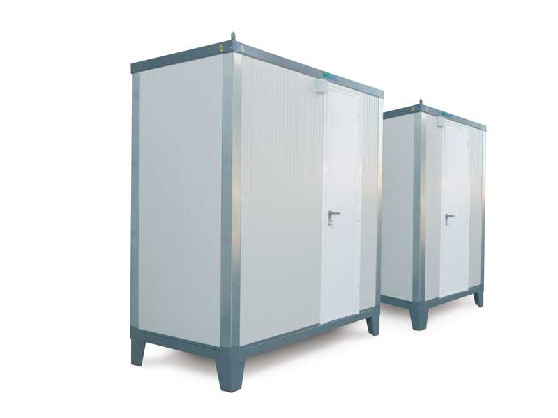 Unimec Servizi Igienici Coibentati Mod. Fg12s. Con Porta e Finestra.