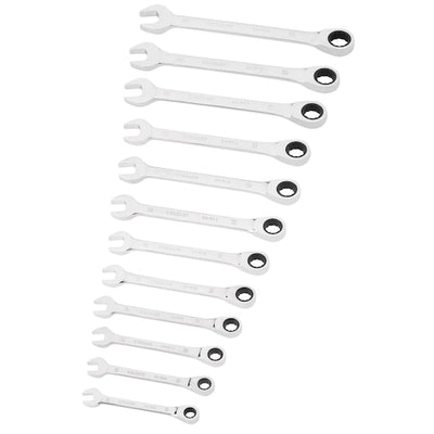 Set 12 pz chiavi combinate a cricchetto piatte (STMT82847-0) Stanley