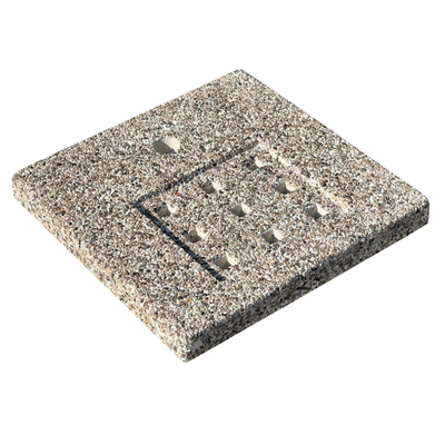 BASE PER FONT.QUADRA 38x38x4,5 AVORIO in scat. Bonfante