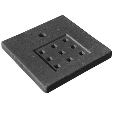 BASE PER FONT QUADRA.38x38x4,5GRIGIO SCUROin scat. Bonfante
