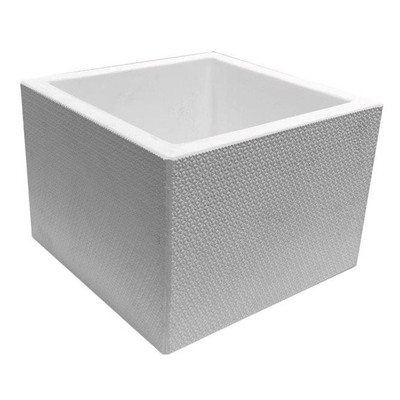 VASO PER FONT. QUADRA BIANCO in scatola Bonfante