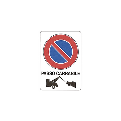 CARTELLO 'PASSO CARRABILE'