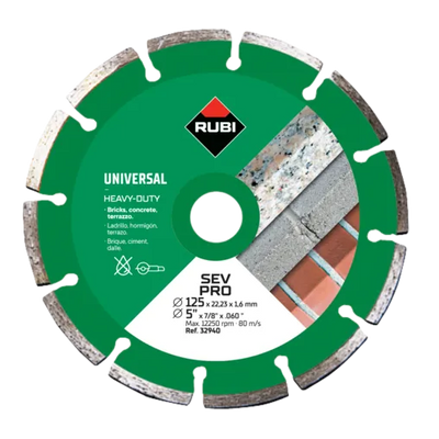 Rubi Disco diamantato materiali edili SEGMENTATO-SEV