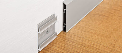 Progress Battiscopa di design proskirting isp 70 & 100 in alluminio Progress Profiles - Progress Profiles