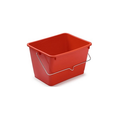 SECCHIO IN PLASTICA CON MANICO IN FERRO