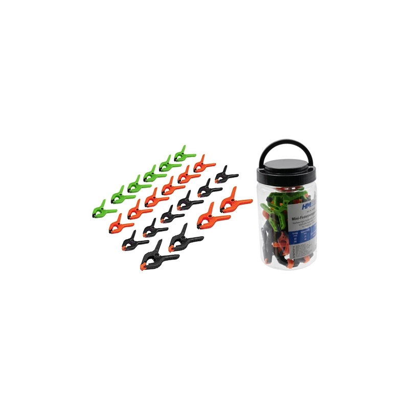 SET 22 PEZZI MORSETTI A MOLLA