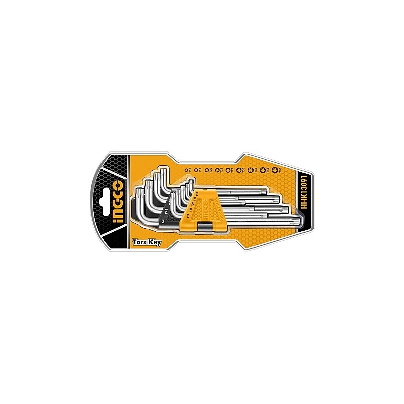 SET 9 CHIAVI TORX LUNGHE CON FORO